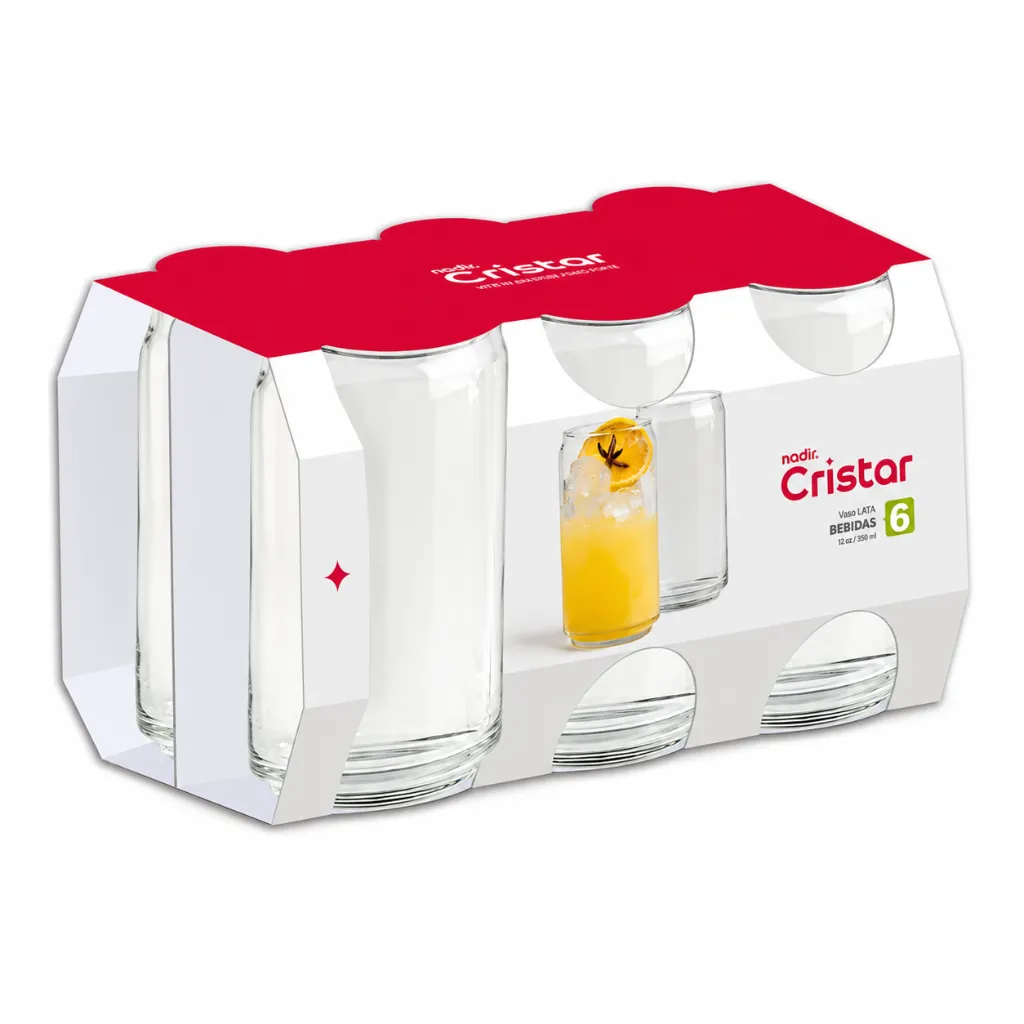 Pack de seis vasos Nadir Cristar.webp