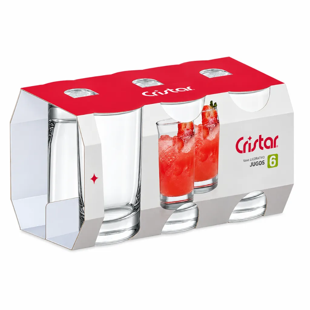Empaque Cristar con seis vasos.webp