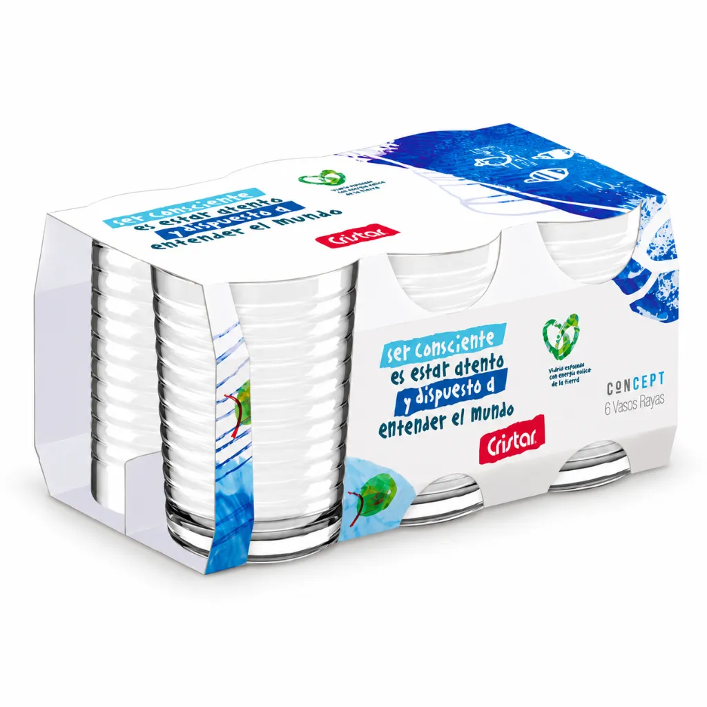 Pack Cristar Concept_ seis vasos rayados.webp