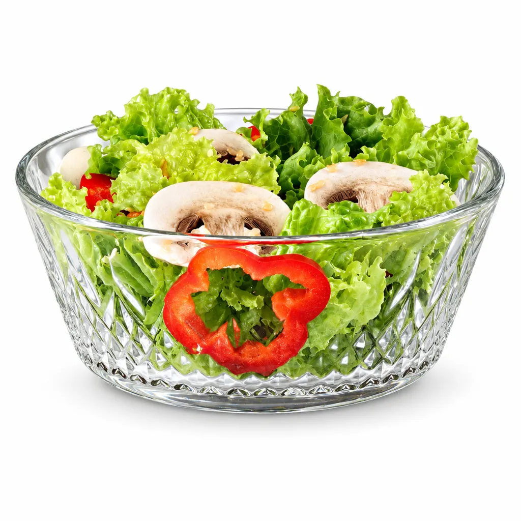 Ensalada fresca en cuenco de cristal.webp