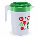 Jarra navideña con tapa verde.webp