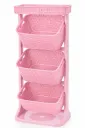 MULTIORGANIZADOR 3N NIÑAS ESTRUCTURA ROSADA/CESTA  ARMATY