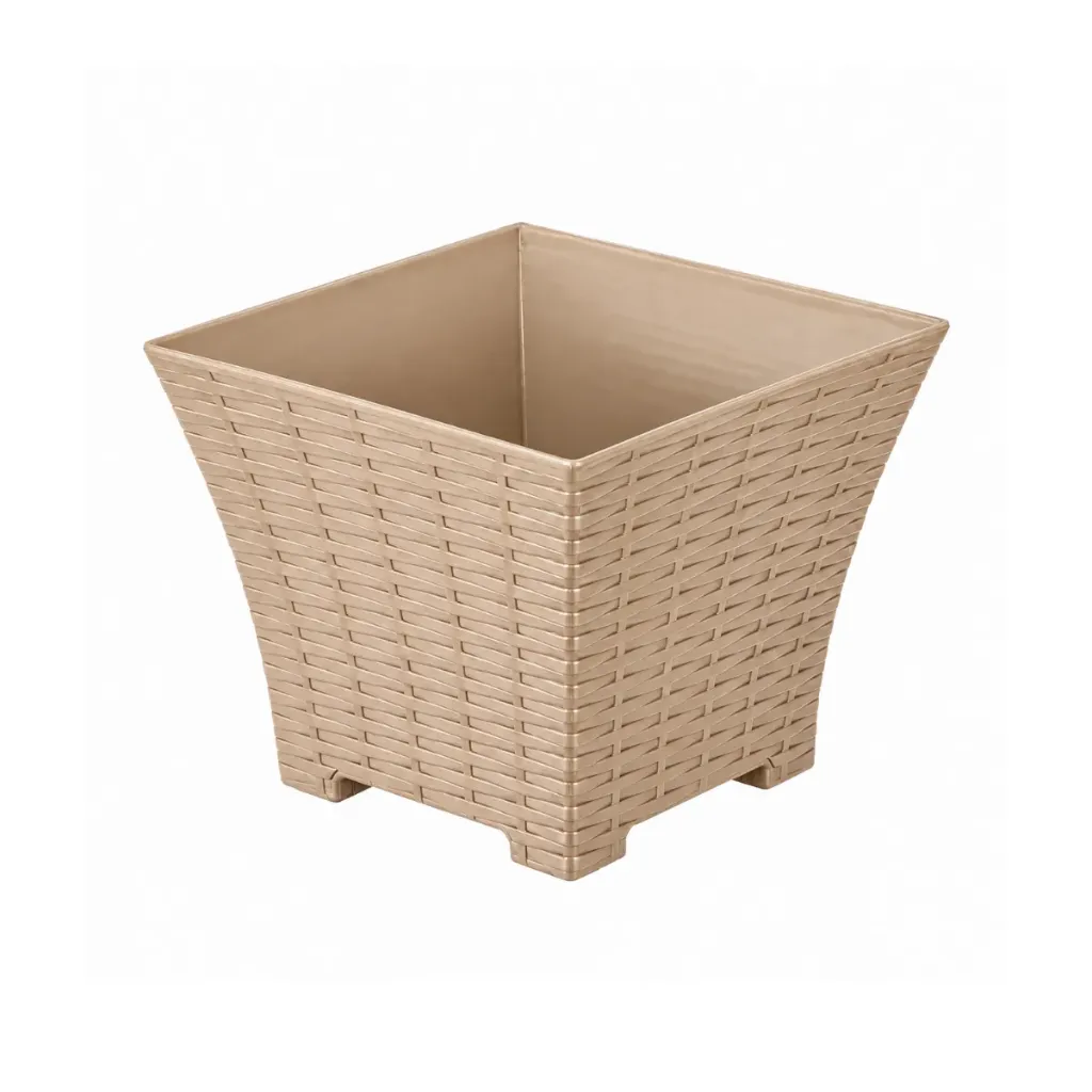 [502280721] MACETERO RATAN CUADRADO 7L MED BEIGE 18U/C PIKA