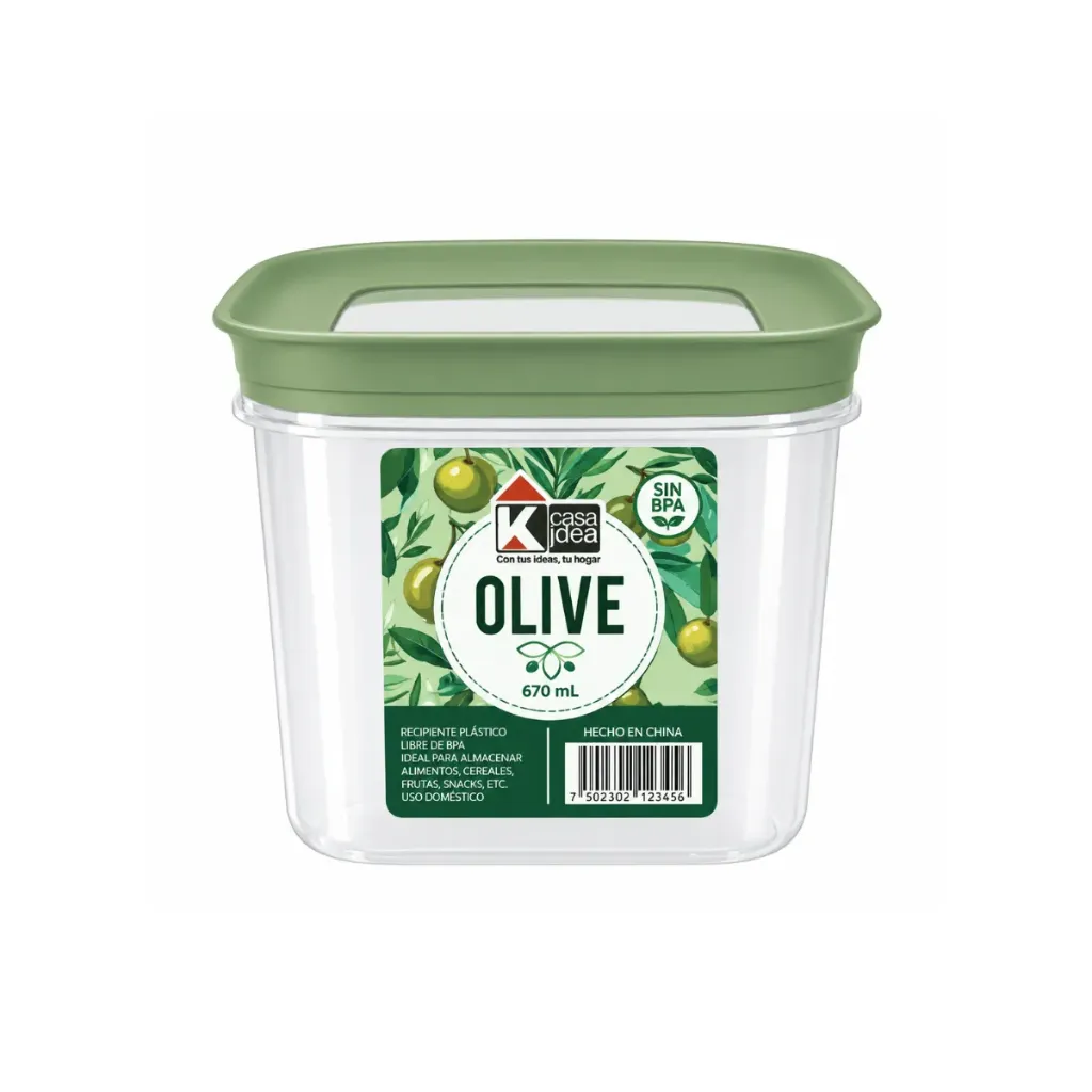 [1502280528] POMO OLIVE CUAD 570ML VERDE OLIVA 9300000152 36U/C PICA
