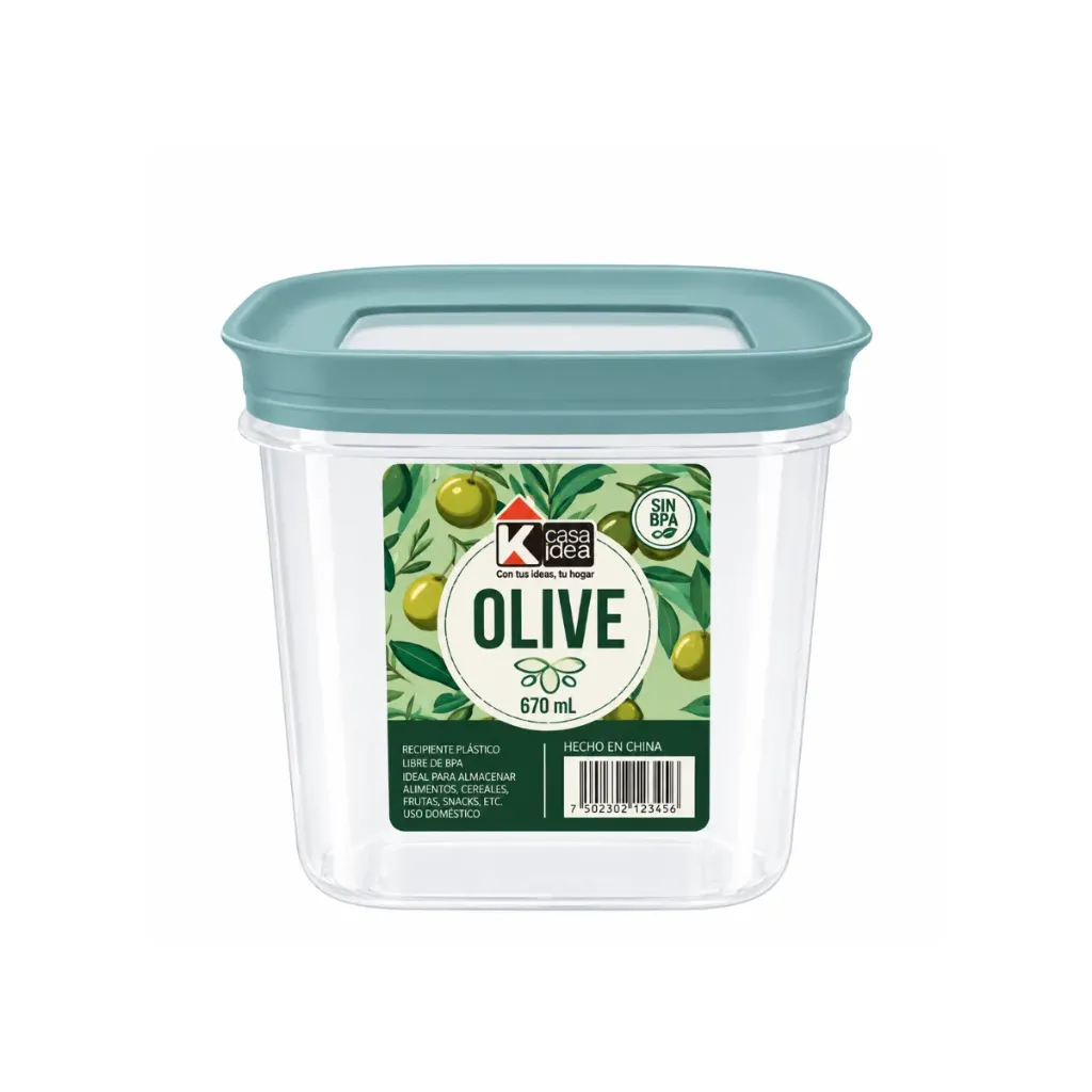 POMO OLIVE CUAD 570ML CELESTE 9300000153 36U/C PIKA