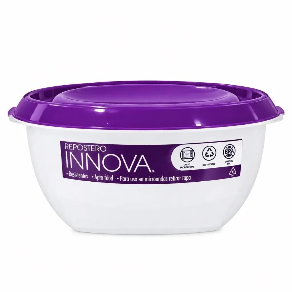[1502280477] HERMETICO REDONDO INNOVA 4.5 LT VIOLETA 24U/C 9000002308 PIKA